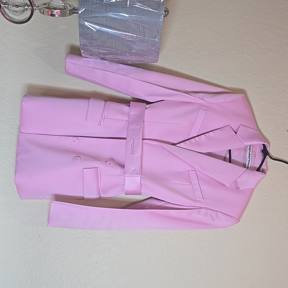 ALEXANDER WANG BELTED BLAZER MIDI DRESS, OUT OF STOCK